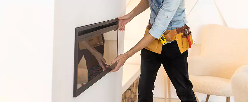 Metal Fireplace Installation in Missouri City, Texas