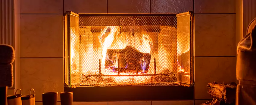Mendota Hearth Landscape Fireplace Installation in Missouri City, Texas