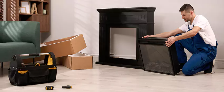 Old Rusted Metal Fireplace Repair And Replacement in Missouri City, TX