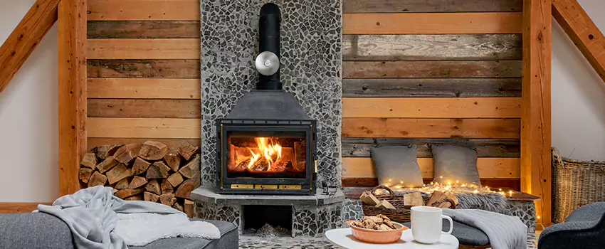 Thelin Hearth Products Direct Vent Gas Stove Fireplace Inspection in Missouri City, Texas